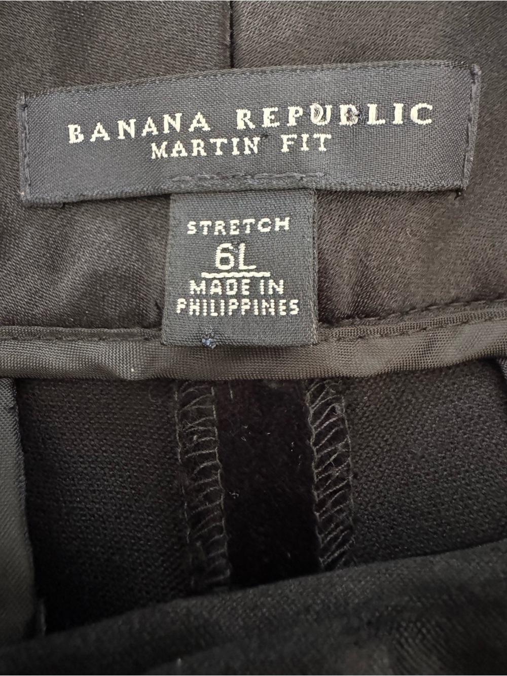 Banana Republic Martin Fit Black Velvet Flare Pants Silk Waist Women’s 6L - Picture 3 of 9